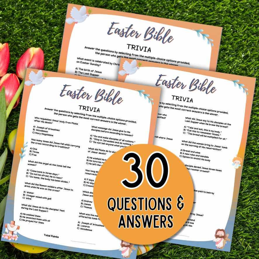 easter bible trivia game