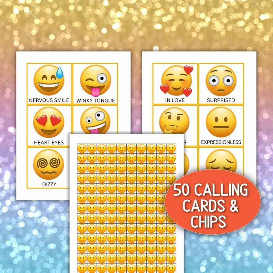 printable emoji bingo