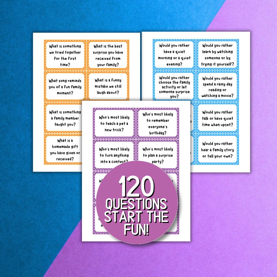 family discussion cards