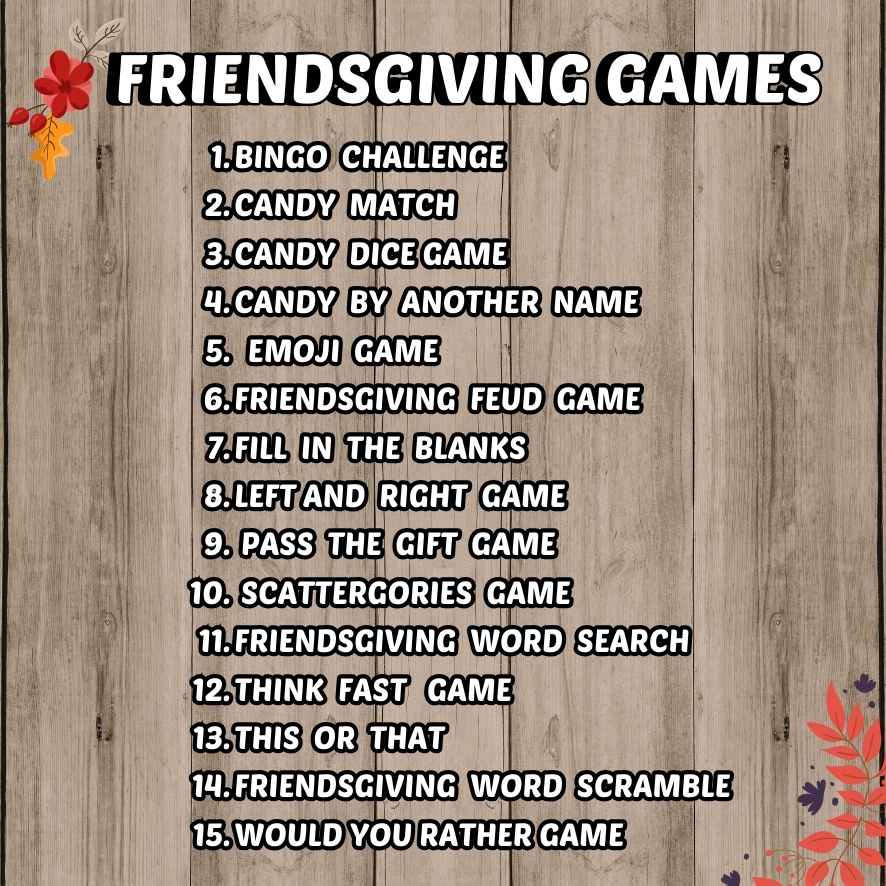 friendsgiving games printable