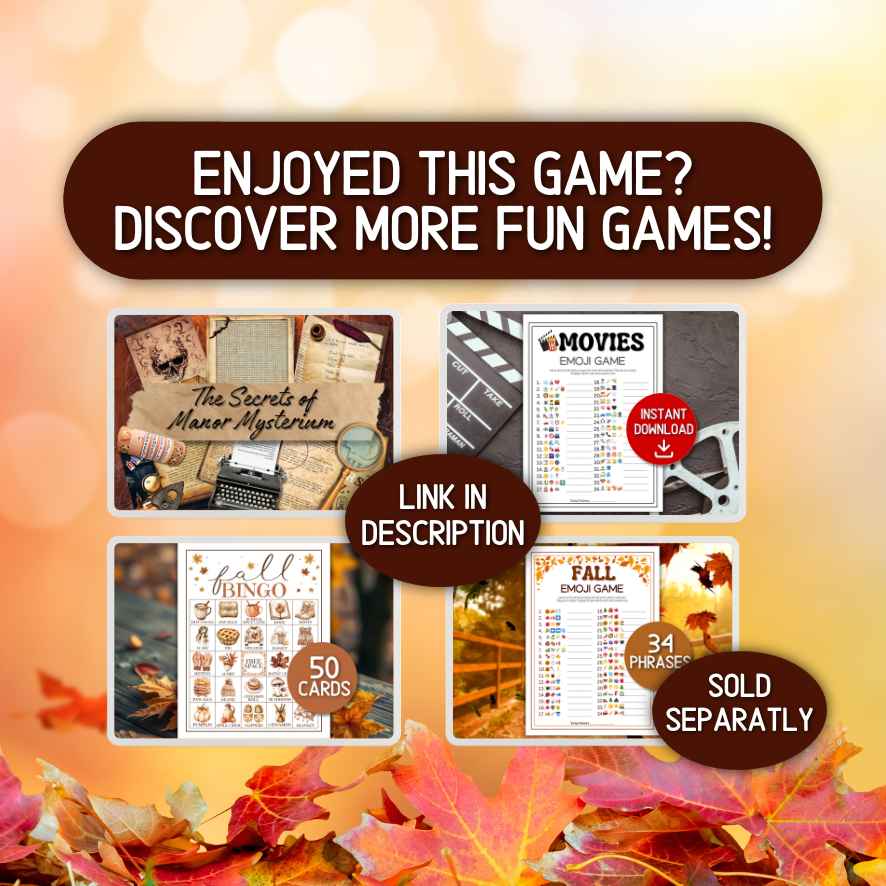 fall festival games