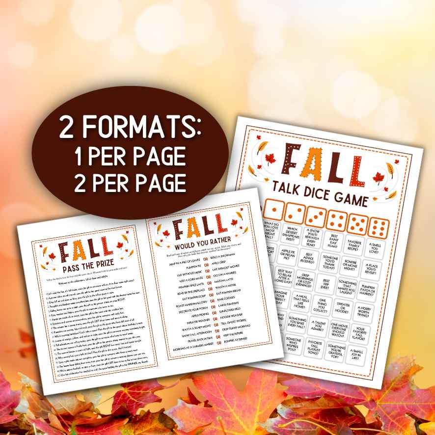 fall games bundle

