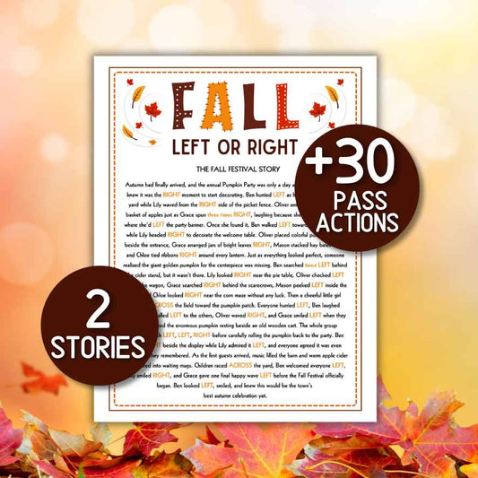 fall left right game printable