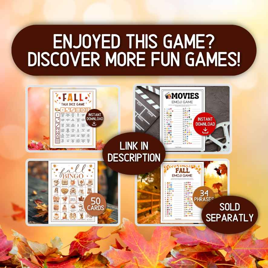 Autumn Party Games


