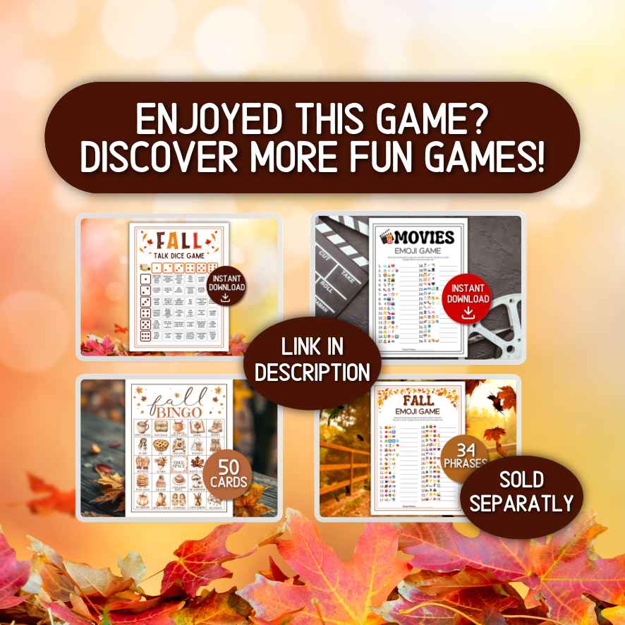fall conversation game