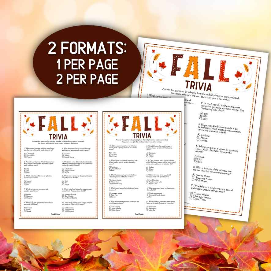 fall quiz questions