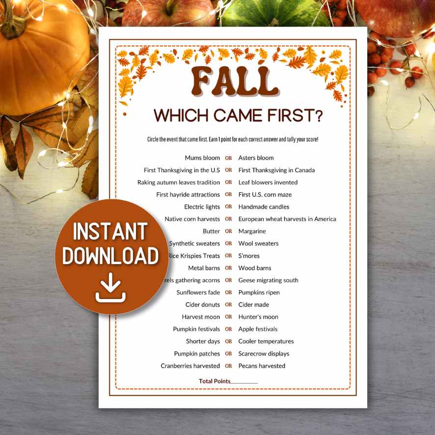 fall which came first

