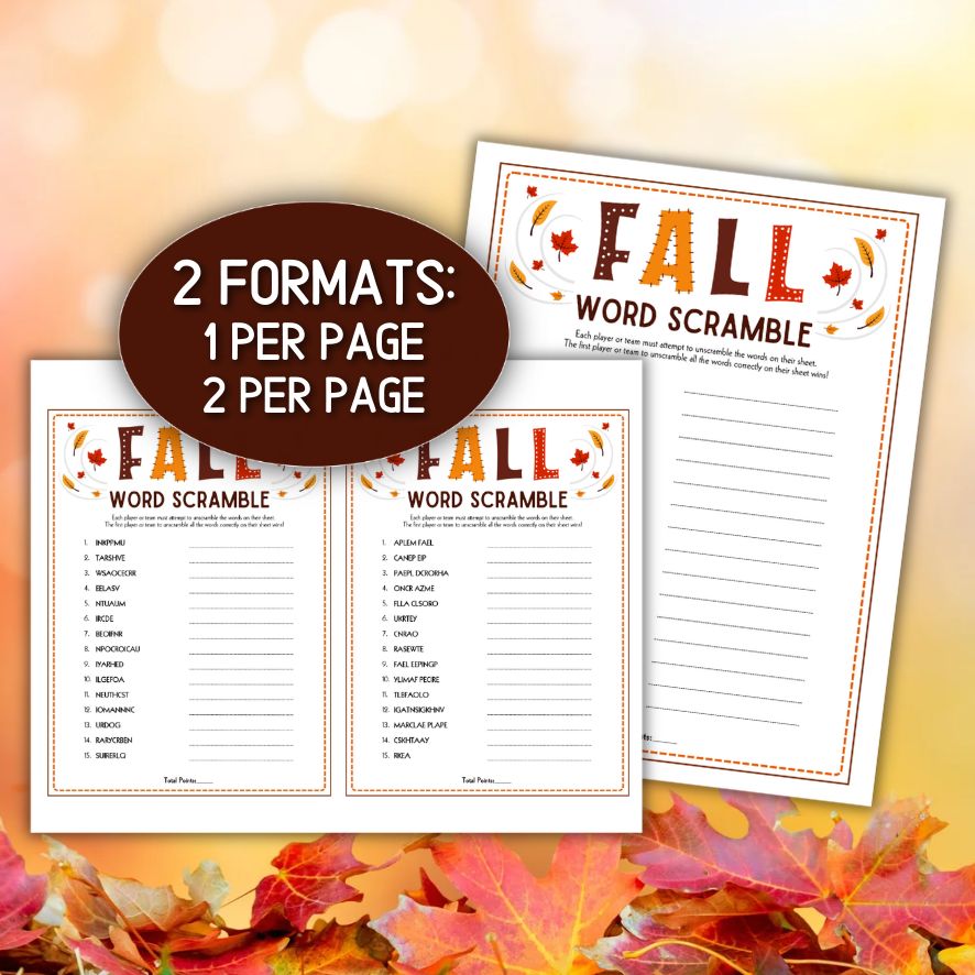 fall classroom activity