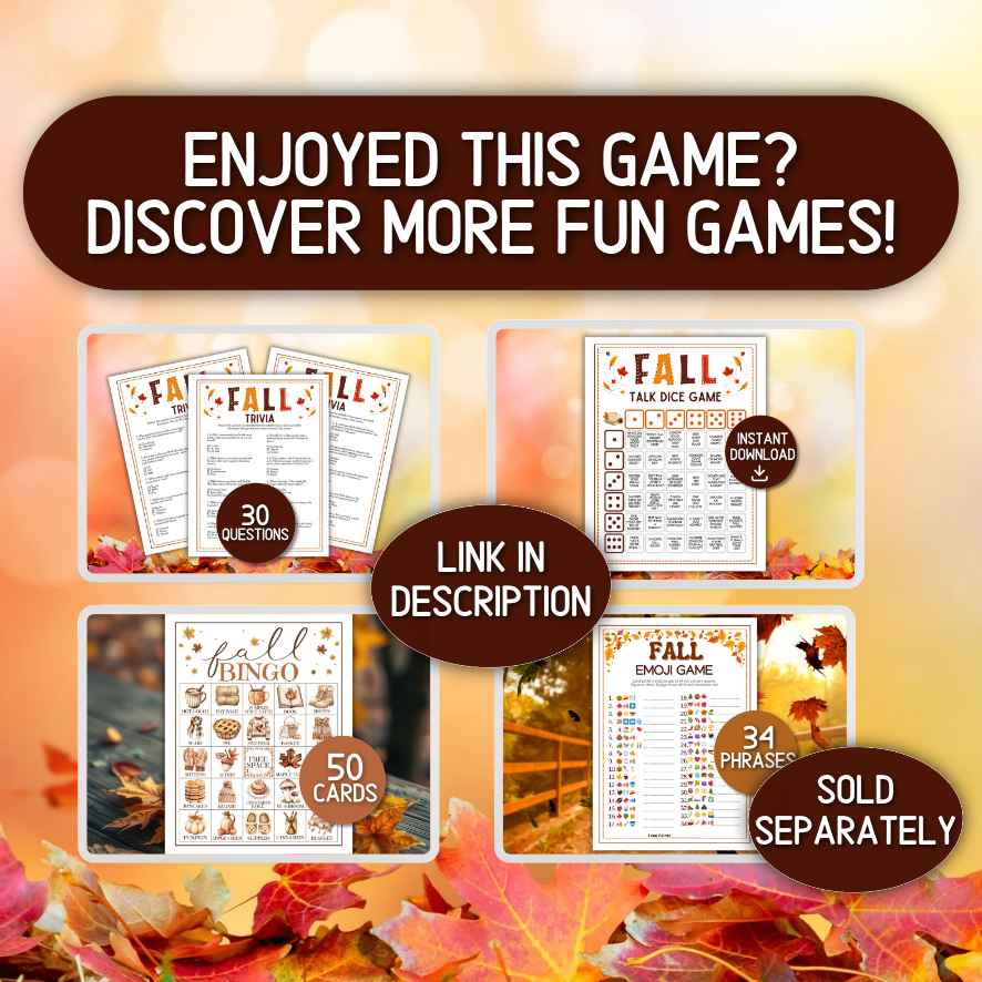 autumn party game