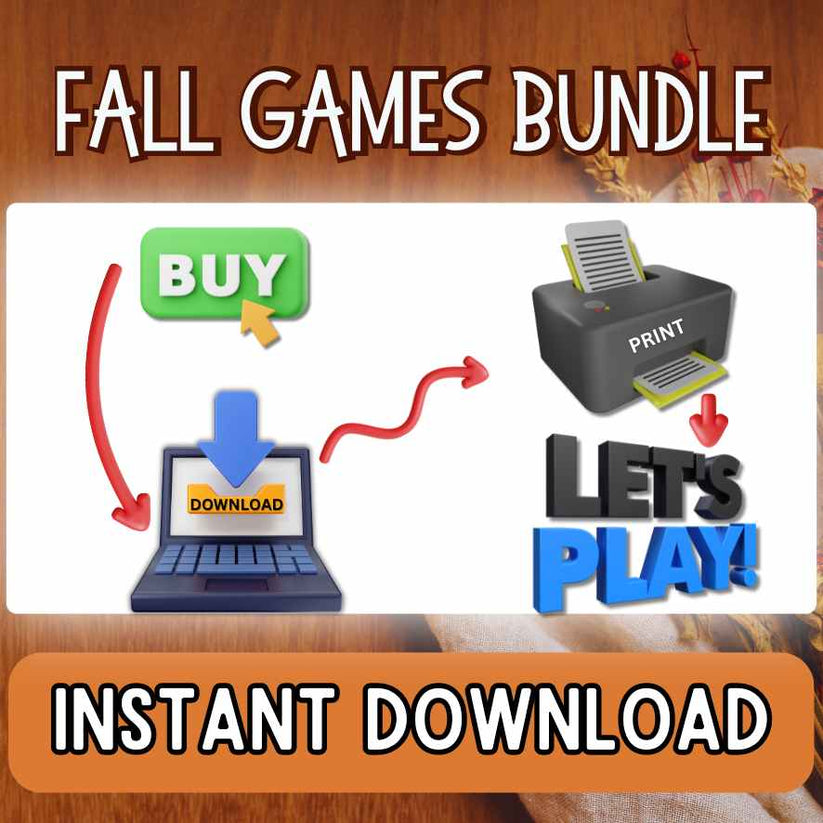 Fall Gme FALL GAMES PRINTABLE BUNDLE – The Game Room