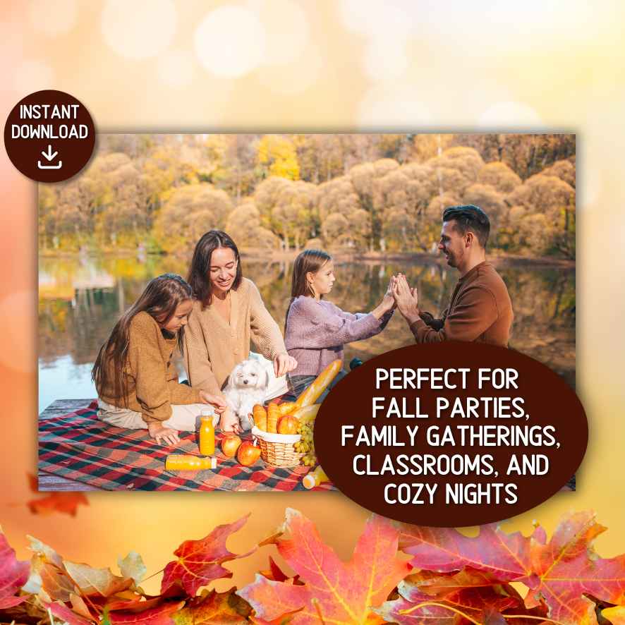 printable fall pass the prize game