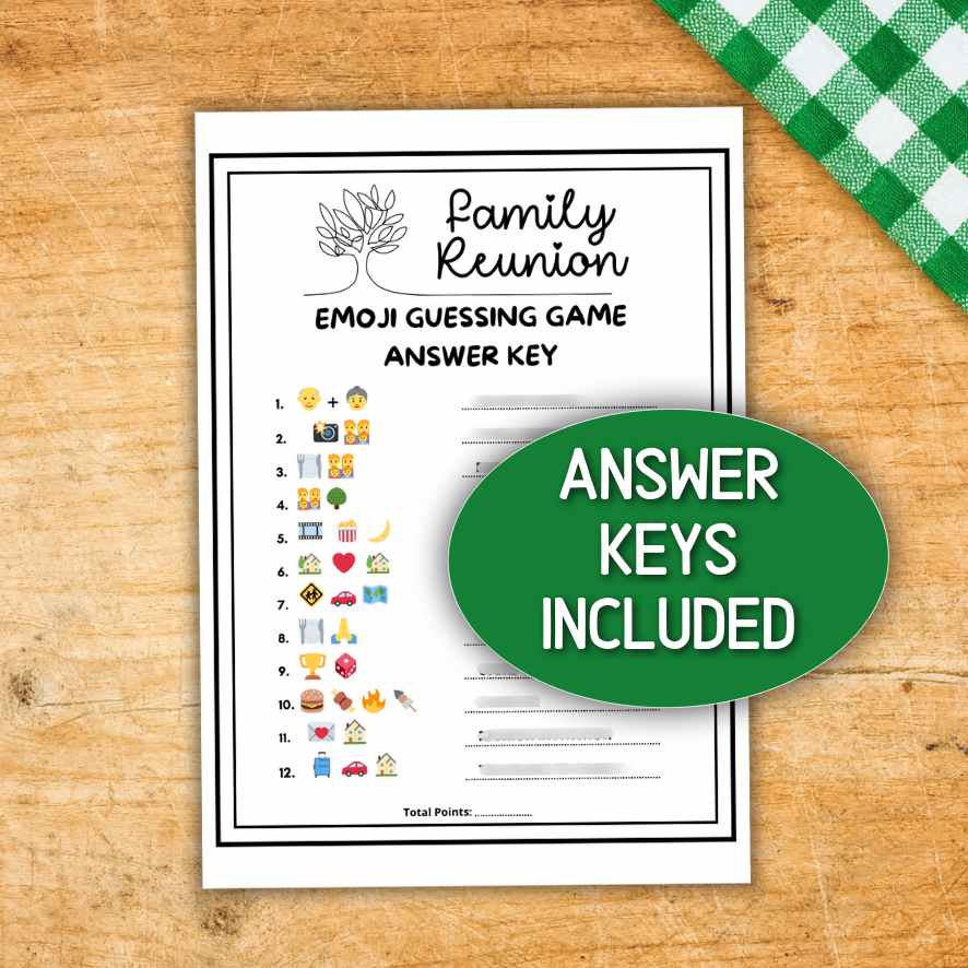 family reunion emoji game with answers