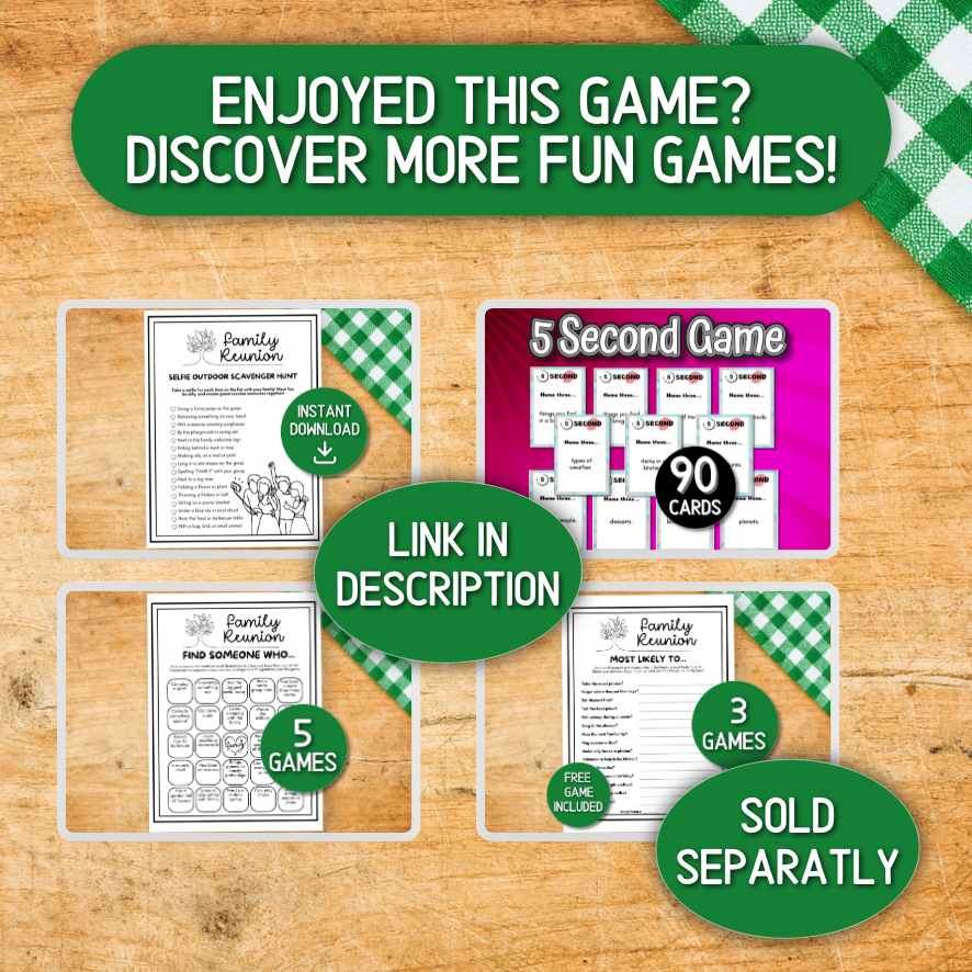 games to play at family reunion