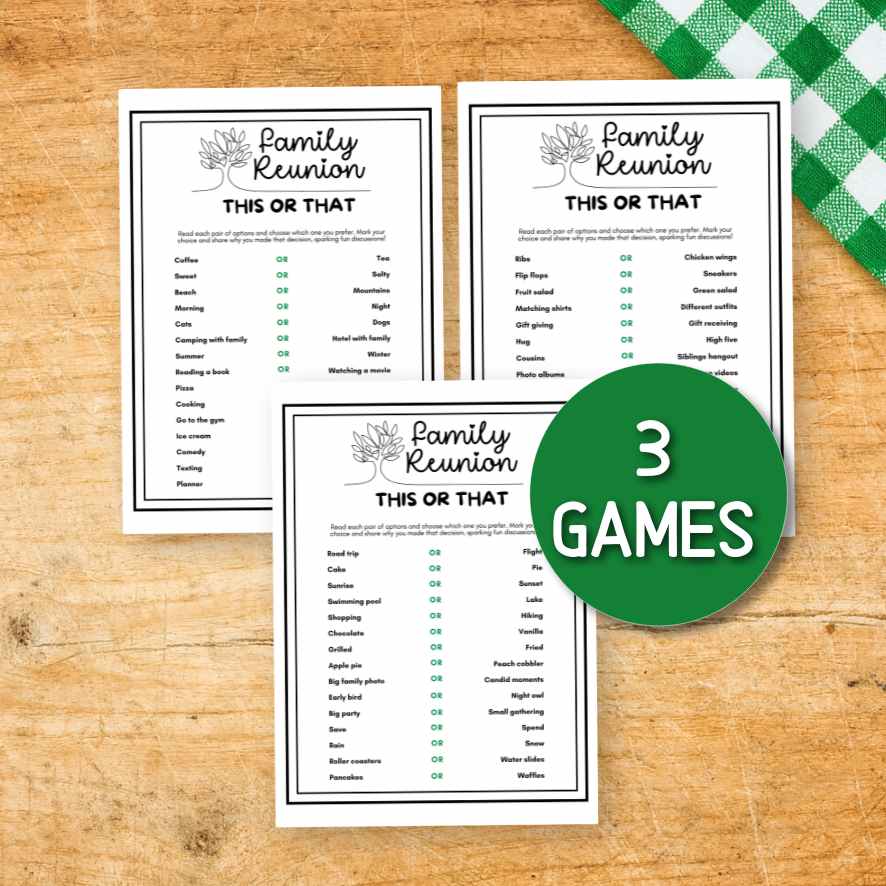 family reunion games printable