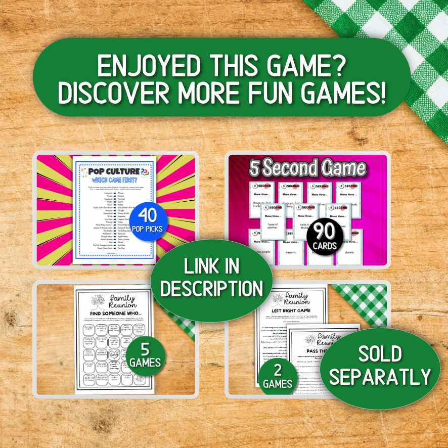 family reunion games indoor