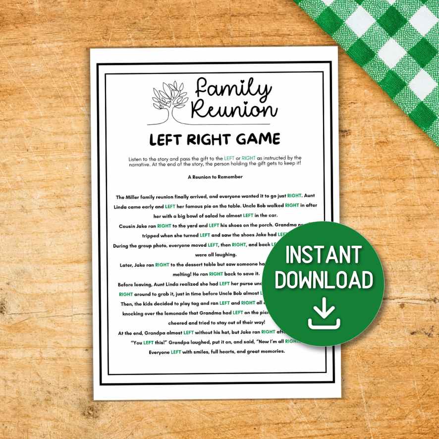 family reunion left right game
