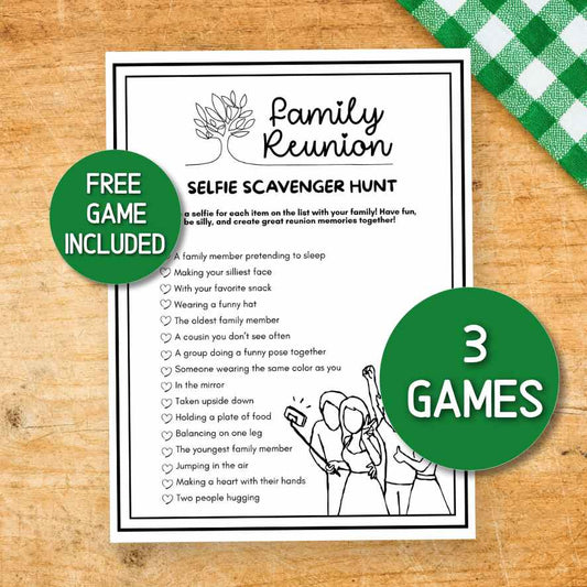 family reunion selfie scavenger hunt