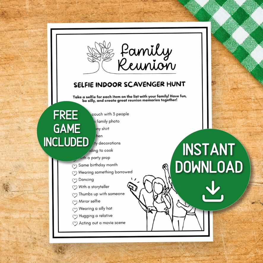 photo scavenger hunt for family reunion