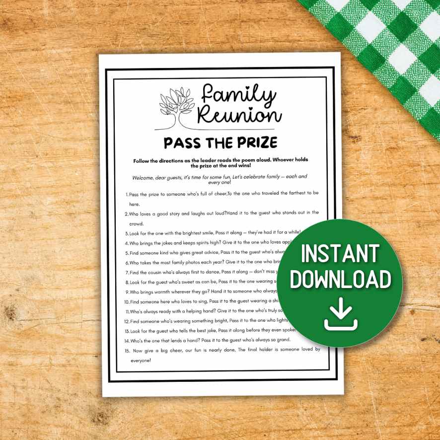 family reunion pass the gift