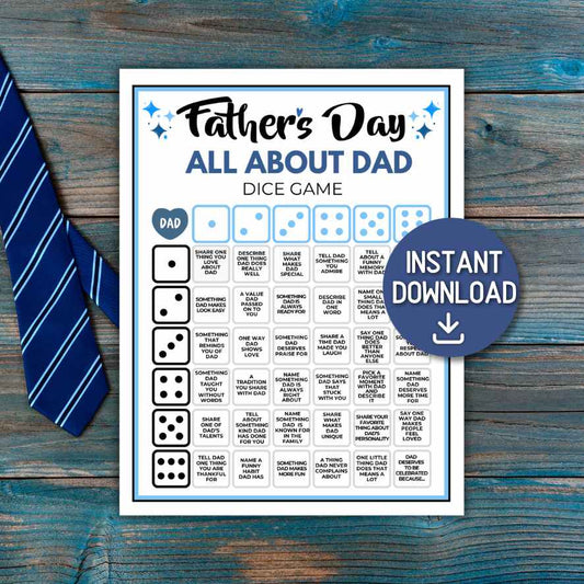 fathers day dice game printable