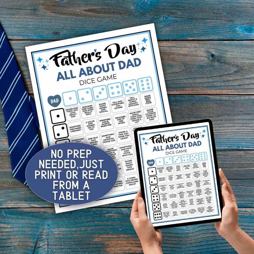 fathers day talk dice game