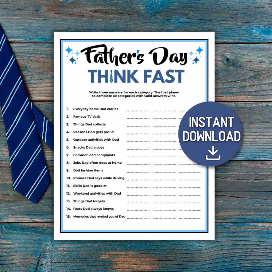 fathers day quiz game