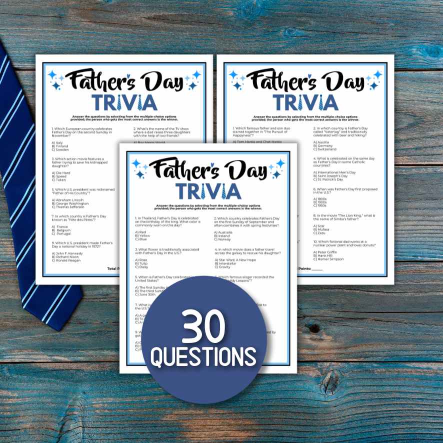 fathers day trivia game printable