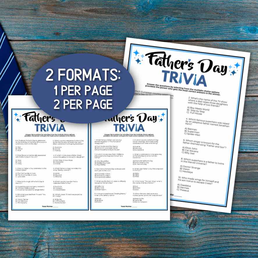 fathers day quiz game