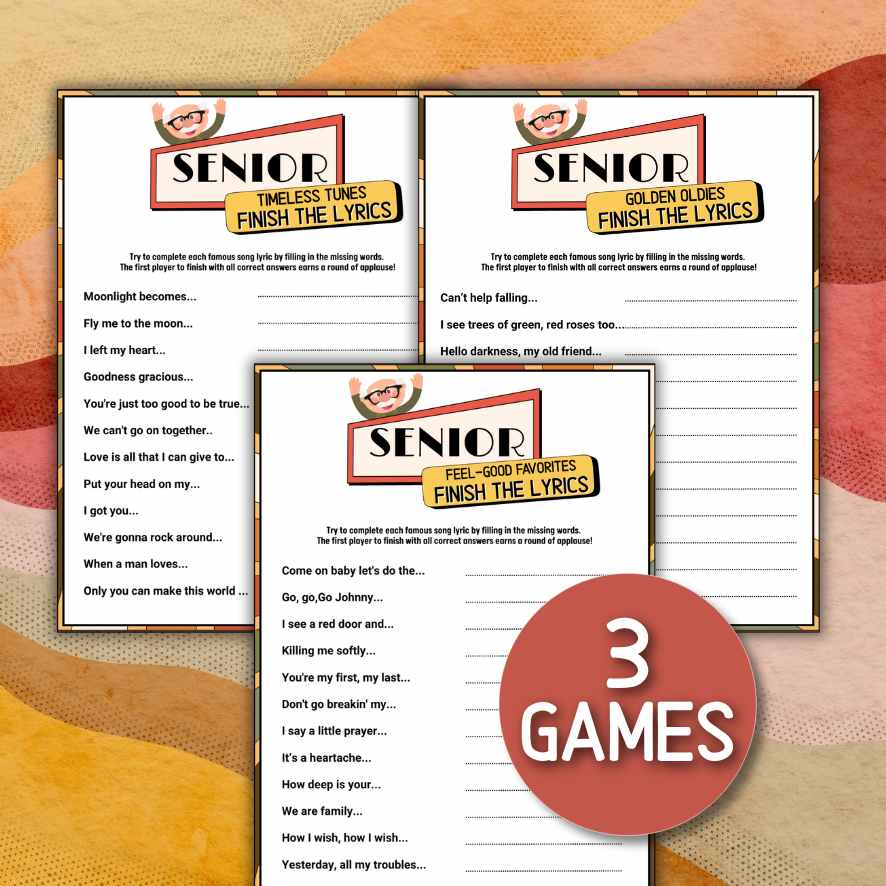 SENIOR CITIZEN GAMES – The Game Room