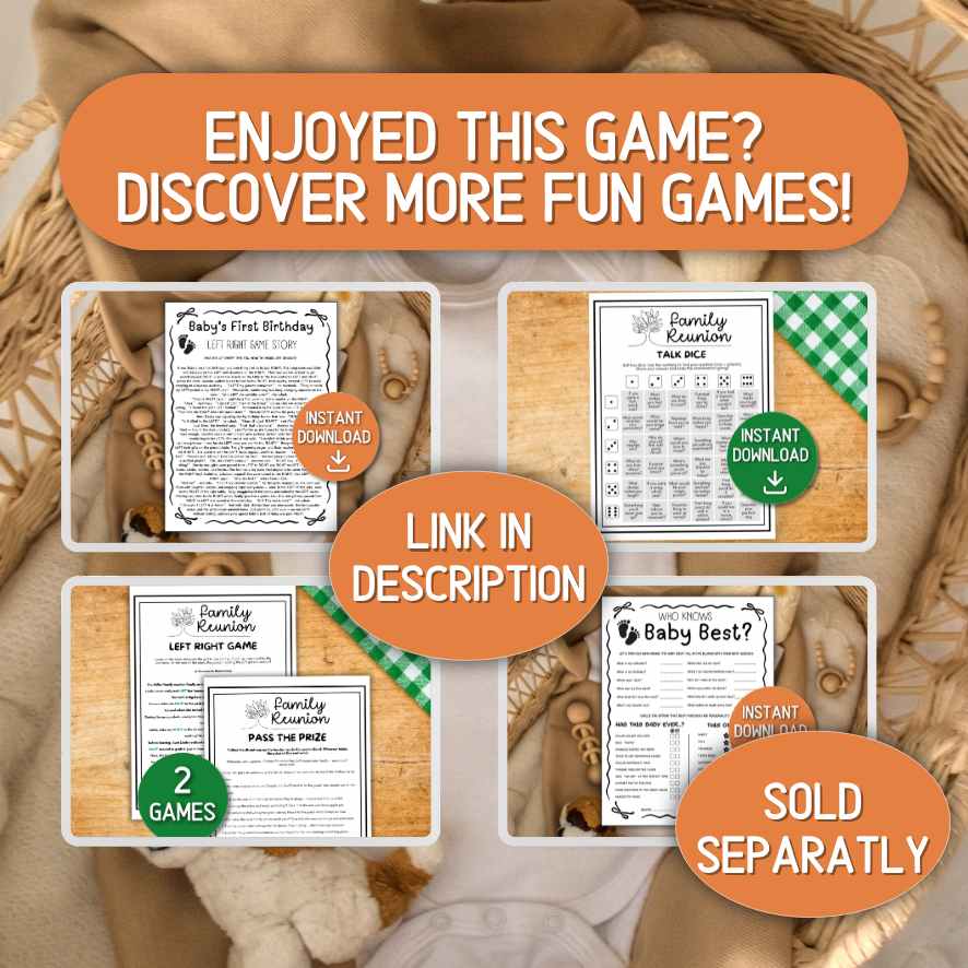 games for 1 year old birthday party