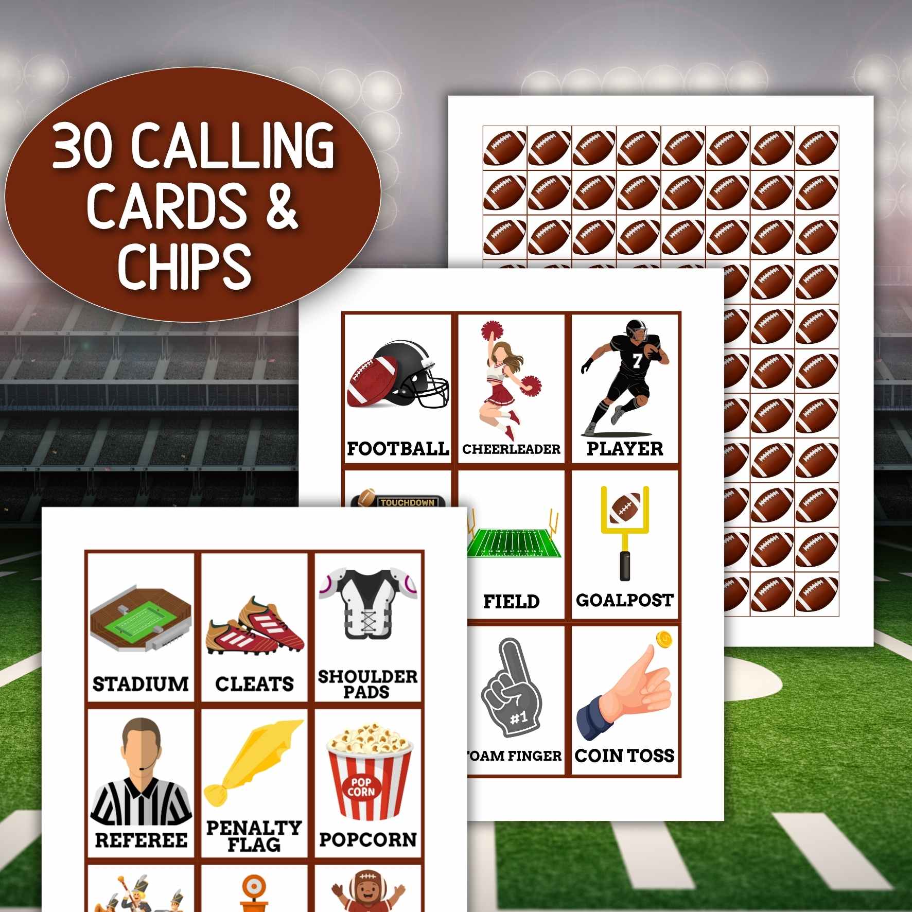 sport bingo cards

