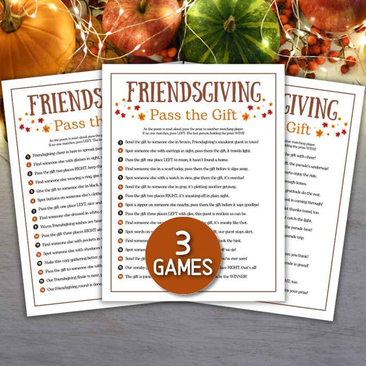 friendsgiving pass the gift game printable

