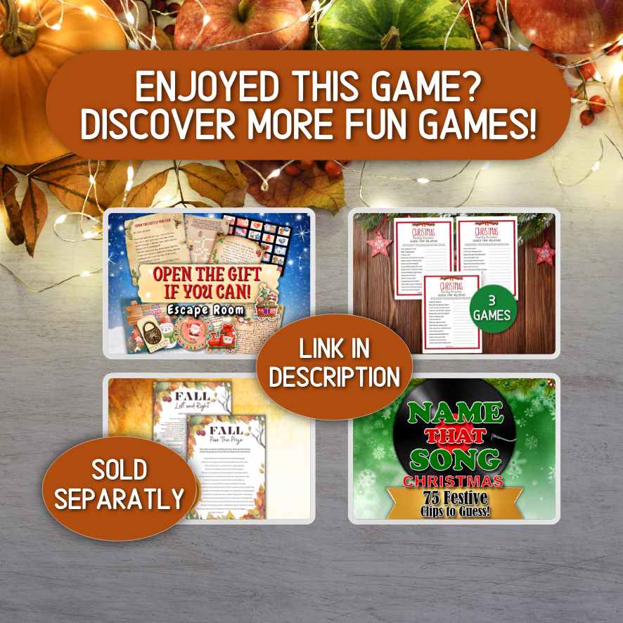 Thanksgiving party games