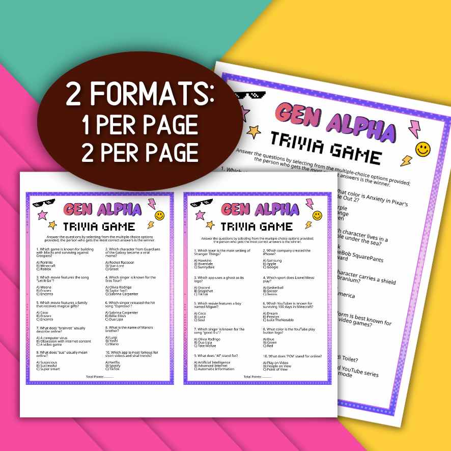 tween party quiz

