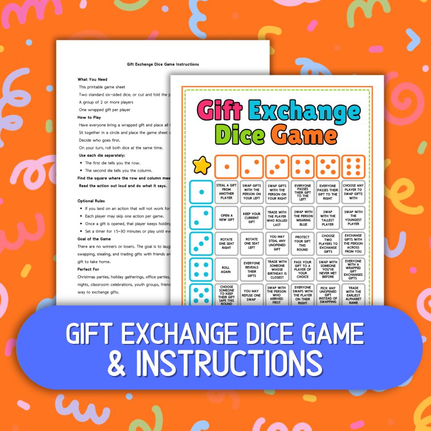 yankee swap printable