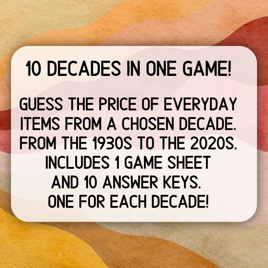 guess the price decades game