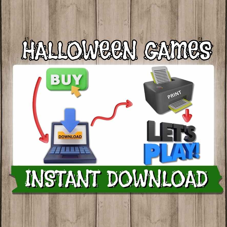 Instant Download Halloween Games