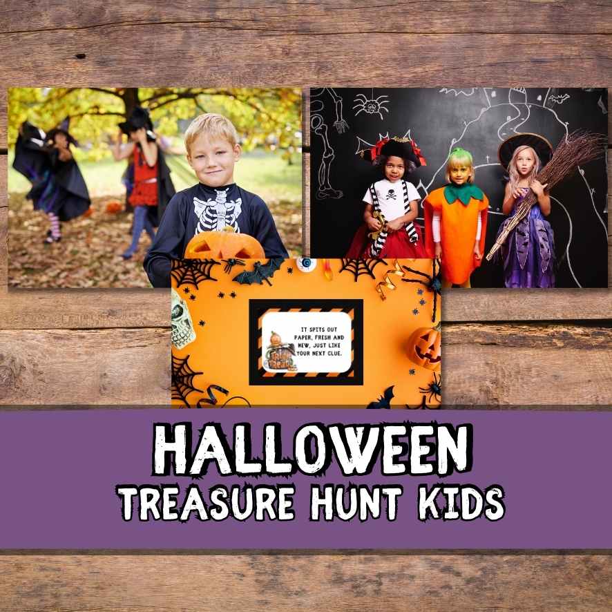 Halloween Outdoor Scavenger Hunt for kids