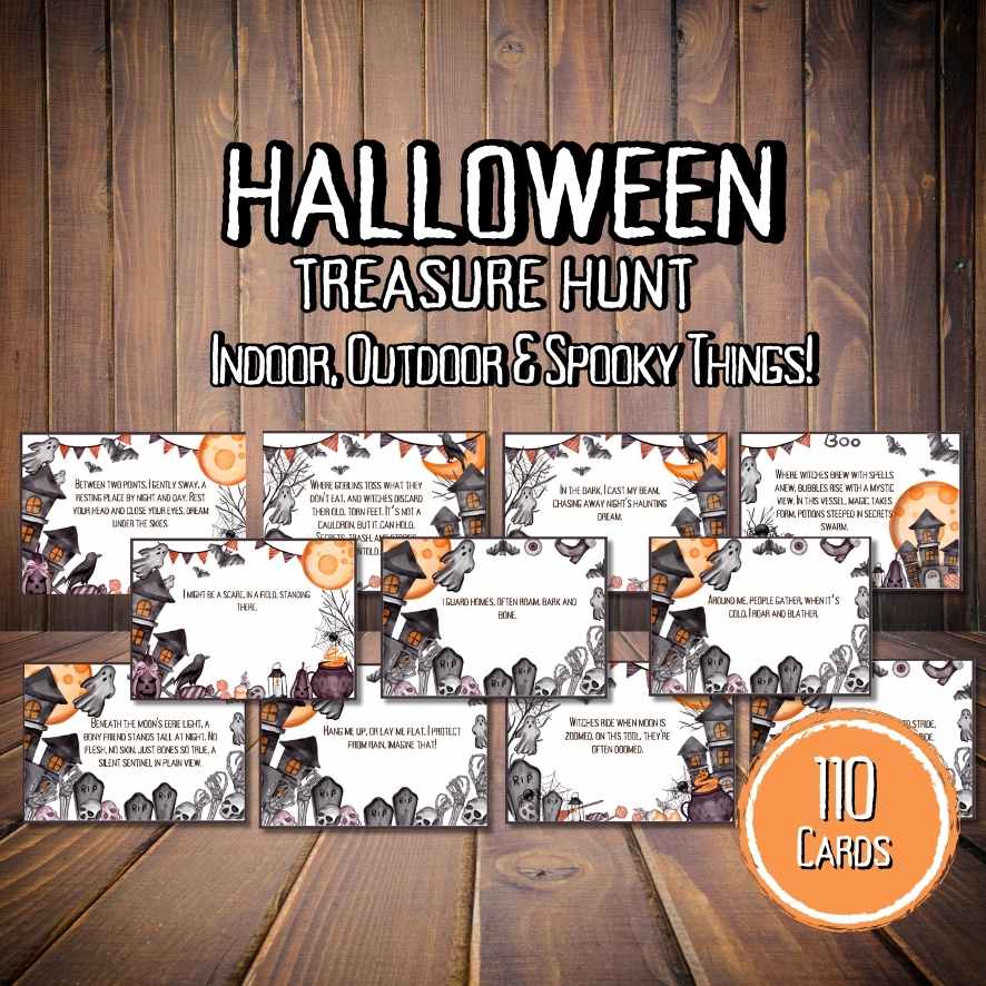 HALLOWEEN SCAVENGER HUNT PRINTABLE – The Game Room