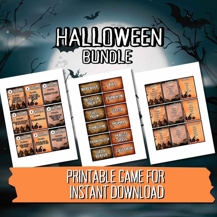Halloween Game Cards