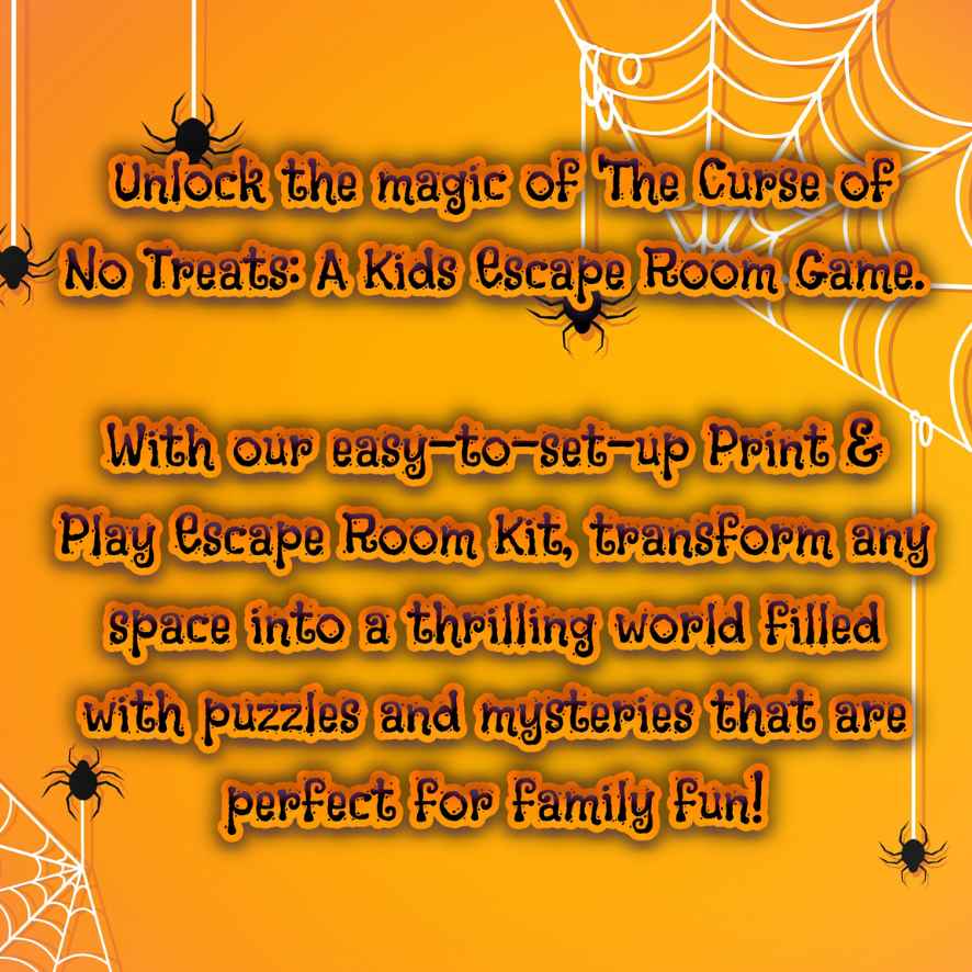 HALLOWEEN ESCAPE ROOM FOR KIDS - PRINT AND PLAY