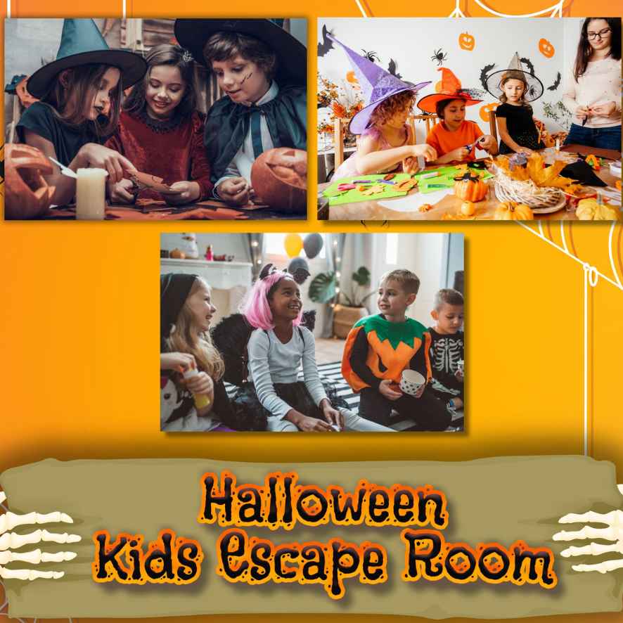 HALLOWEEN ESCAPE ROOM FOR KIDS - PRINT AND PLAY