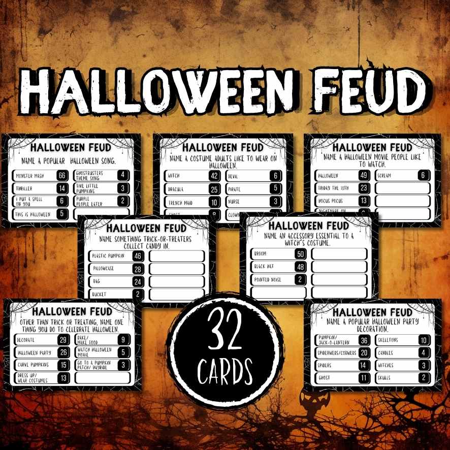 Spooky Feud Game for Halloween