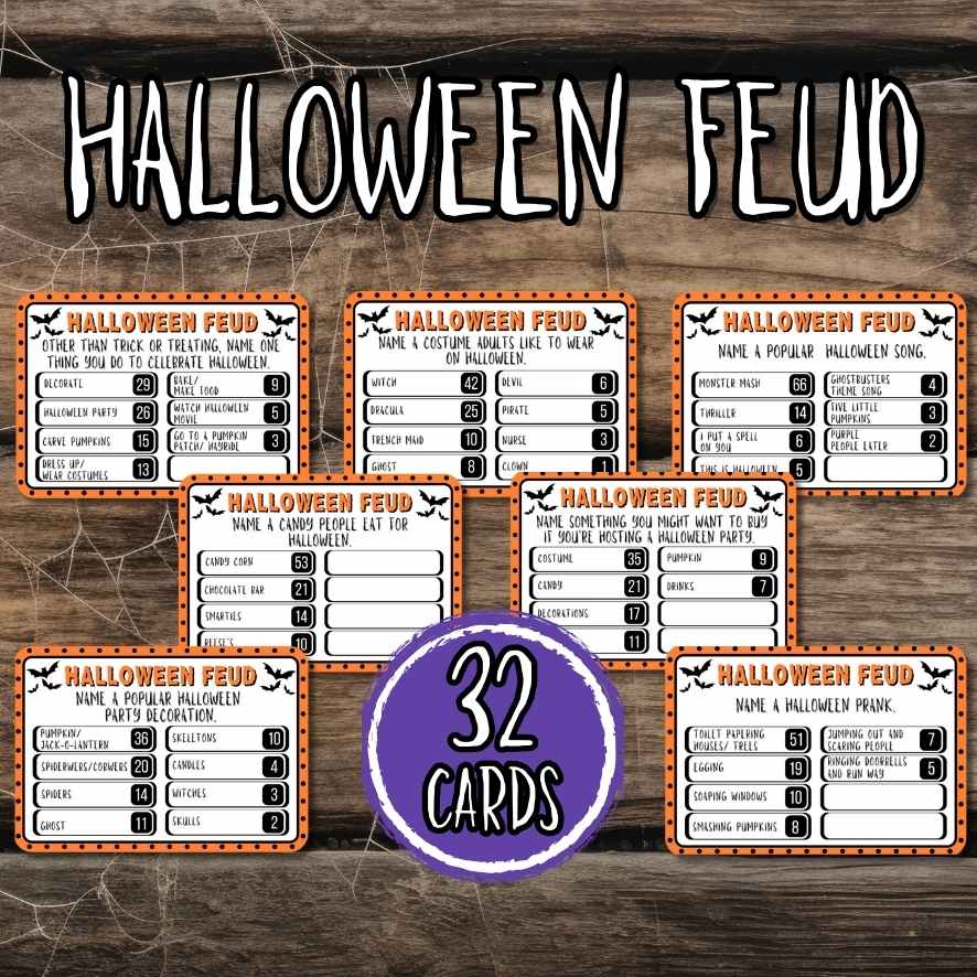 Halloween Feud Game for Adults