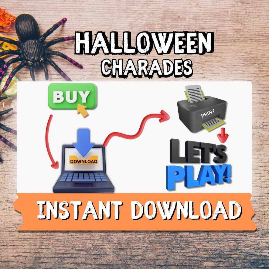 Charades Cards for Halloween