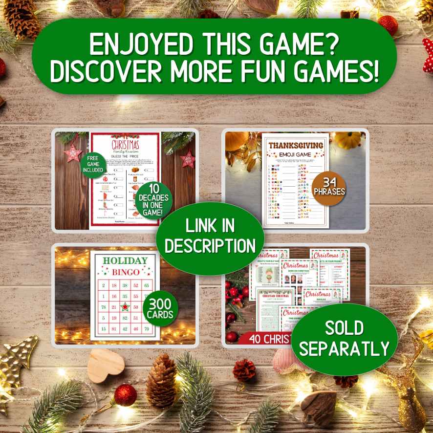 christmas emoji pictionary printable