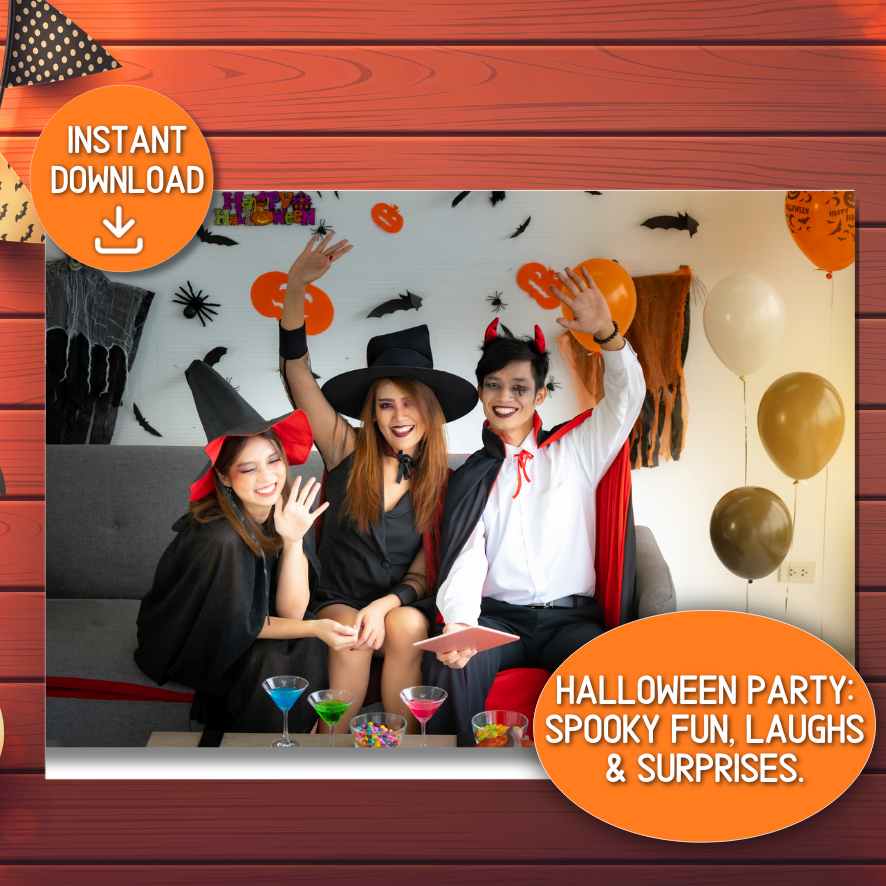 Watercolor Party Game for Halloween