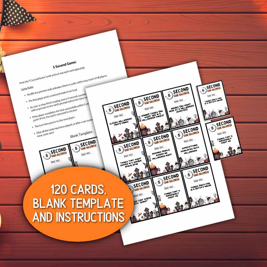 Printable Halloween Game