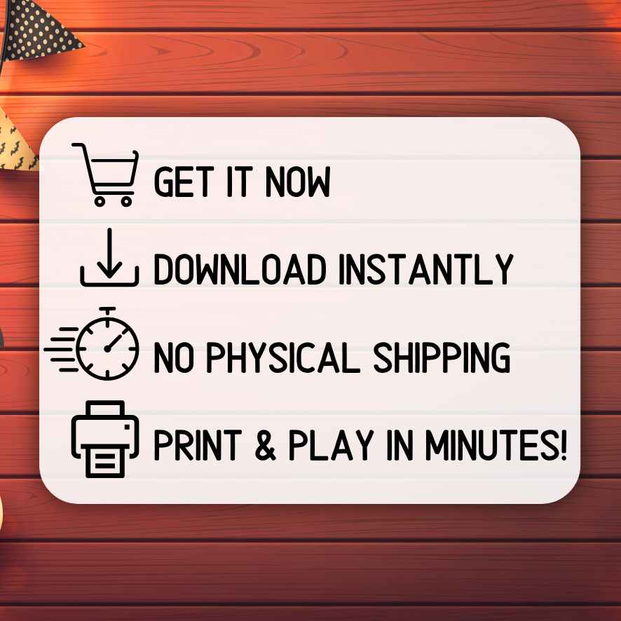 Instant Download Halloween Games
