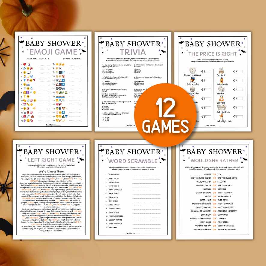 october baby shower games